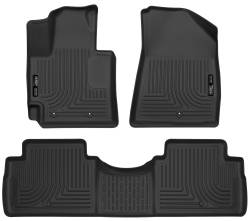 Husky Liners - Husky Liner Weatherbeater Front/Rear Floor Liners Black for Kia Soul 99611 - Image 1