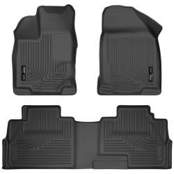Husky Liners - Husky Liner Weatherbeater Front/Rear Floor Liners Black Ford Edge 99761 - Image 1