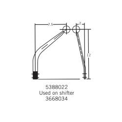 Hurst - Hurst 5388022 Competition Plus Replacement Stick Flat Chrome - Image 2