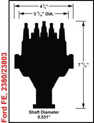 MSD - MSD Ignition 2380 Pro-Billet EFI Dual Sync Distributor Red for Ford FE V8 Engine - Image 5