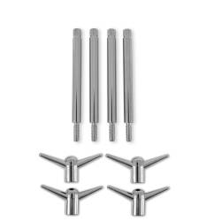 Mr Gasket - Mr Gasket 9824 Chrome Valve Cover Wing Bolts - Image 2