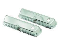 Mr Gasket - Mr Gasket 9804 Chrome Valve Covers for 62-85 Ford 260/289/302/351W Small Block - Image 1
