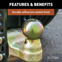 CURT - CURT 45900 Channel Style Adjustable Dual Ball Mount - Image 3