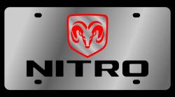 Eurosport Daytona - Eurosport Daytona 1481-1 Stainless License Plate Nitro Logo for Dodge - Image 1