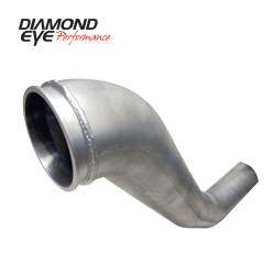 Diamond Eye Performance - Diamond Eye 221040 Hx40 Turbo Downpipe 4" Aluminized for 94-02 Dodge 5.9L - Image 1