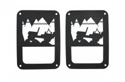 Kentrol - Kentrol 80702 Textured Black Heritage Taillight Guard for 07-18 Jeep Wrangler JK - Image 2