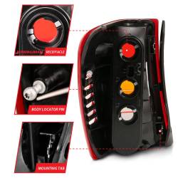 Anzo USA - Anzo USA 311308 Taillight Assembly for 99-04 Grand Cherokee WJ - Image 4