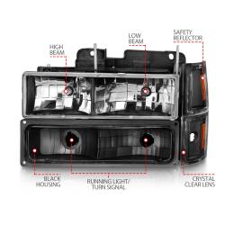 Anzo USA - Anzo USA 111505 Crystal Headlight Set - Image 4
