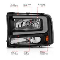 Anzo USA - Anzo USA 111549 Crystal Headlight Set - Image 4
