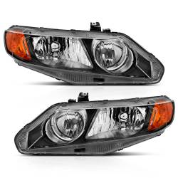 Anzo USA - Anzo USA 121547 Crystal Headlight Set for 06-11 Honda Civic - Image 1