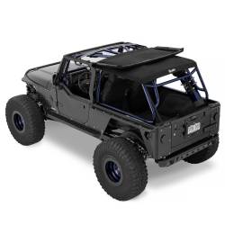 Bestop - Bestop 56821-17 Trektop Slantback Soft Top Black Twill for 04-06 Wrangler TJ - Image 4