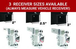 Weigh Safe - Weigh Safe 2" 180-DEG Class-IV 4" Drop Hitch Receiver 12.5K CTB4-2-KA - Image 7