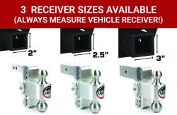Weigh Safe - Weigh Safe 2" 180-DEG Class-IV 8" Drop Hitch Receiver 12.5K LTB8-2 - Image 7