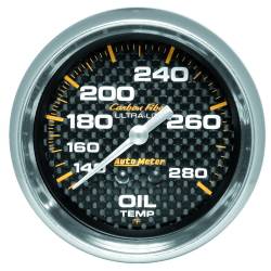 AutoMeter - AutoMeter 4841 Carbon Fiber Mechanical Oil Temperature Gauge - Image 1