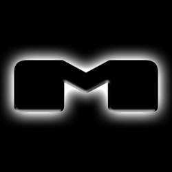 Oracle Lighting - Oracle 3141-M-001 Universal Illuminated LED Letter Badges Matte Black Finish "M" - Image 1