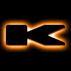 Oracle Lighting - Oracle 3141-K-005 Universal Illuminated LED Letter Badges Matte Black Finish "K" - Image 1