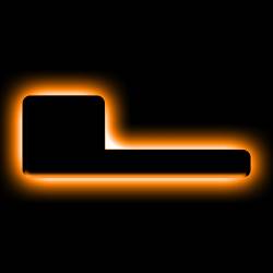 Oracle Lighting - Oracle 3141-L-005 Universal Illuminated LED Letter Badges Matte Black Finish "L" - Image 1