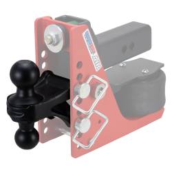 Shocker Hitch - Shocker Hitch SH-340BLK Shocker 2" & 2-5/16" Combo Ball Attachment-Black - Image 2