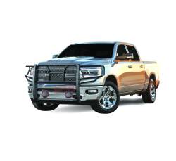Black Horse Off Road - Black Horse RU-DORA19-B-PLFR RUGGED HD Grille Guard w/5.3" for 19-25 RAM 1500 - Image 2