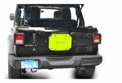 Steinjager - Steinjager J0048224 Spare Tire Carrier Delete Plate Neon Yellow for Jeep JL - Image 1