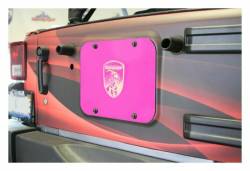 Steinjager - Steinjager J0046538 Spare Tire Carrier Delete Plate Hot Pink for Wrangler JK - Image 1
