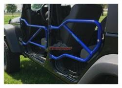 Steinjager - Steinjager J0040932 Front/Rear Tubular Trail Doors SW Blue for Jeep JK 4DR - Image 1