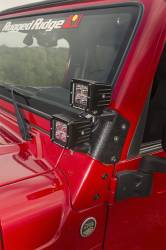 Rugged Ridge - Rugged Ridge 11232.36 Dual A-Pillar Light Mounts Black for 97-06 Wrangler TJ/LJ - Image 3