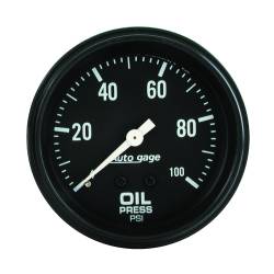 AutoMeter - AutoMeter 2312 Autogage Oil Pressure Mechanical Gauge 0-100PSI 2-5/8" Full Sweep - Image 1