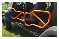 Steinjager - Steinjager J0040935 Front/Rear Tubular Trail Doors Orange for Jeep JK 4DR - Image 1