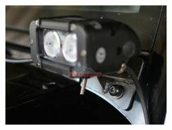 Steinjager - Steinjager J0041661 A-Pillar Light Brackets Bare for Jeep Wrangler JK - Image 1