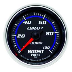AutoMeter - AutoMeter 6106 Cobalt Mechanical Boost Pressure Gauge 0-100PSI 2-1/16" - Image 1