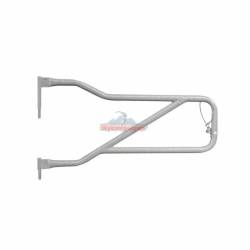 Steinjager - Steinjager J0048317 Front Tubular Trail Doors Gray Hammertone for Wrangler JL - Image 1