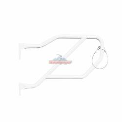 Steinjager - Steinjager J0048337 Rear Tubular Trail Doors Cloud White for Wrangler JL 4DR - Image 1