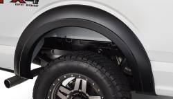 Bushwacker - Bushwacker Extend-a-Fender Rear Fender Flares Black Ford F150 20094-02 - Image 1