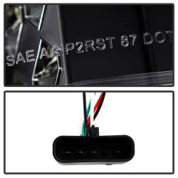 Spyder Auto - Spyder Auto 5001351 Black/Clear LED Taillights Rear Light Assembly - Image 3