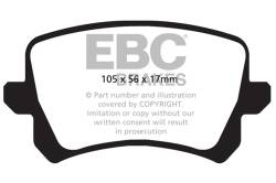 EBC Brakes - EBC Brakes DP42004R Yellowstuff Street & Track Brake Pads - Image 1