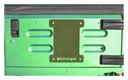 Steinjager - Steinjager J0043683 Spare Tire Carrier Delete Plate Locas Green for Jeep TJ - Image 2