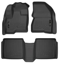 Husky Liners - Husky Liner Weatherbeater Front/Rear Floor Liners Black Ford Flex 98741 - Image 1