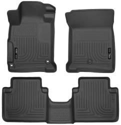 Husky Liners - Husky Liner Weatherbeater Front/Rear Floor Liners Black Honda Accord 98481 - Image 1