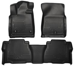 Husky Liners - Husky Liner Weatherbeater Front/Rear Floor Liners Black for Tundra 99591 - Image 1