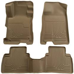Husky Liners - Husky Liner Weatherbeater Front/Rear Floor Liners Tan for Toyota Prius 98523 - Image 1