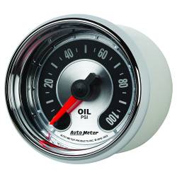 AutoMeter - AutoMeter 1253 American Muscle Oil Pressure Gauge 2-1/16" Full Sweep 0-100PSI - Image 2