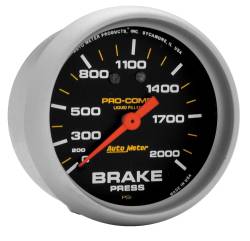 AutoMeter - AutoMeter 5426 Pro-Comp Mech Brake Pressure Liquid Filled Gauge 0-2000PSI 2-5/8" - Image 1