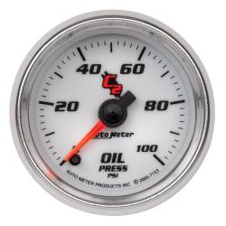 AutoMeter - AutoMeter 7153 0-100PSI C2 Oil Pressure Gauge 2-1/16" Full Sweep - Image 1
