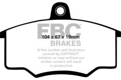 EBC Brakes - EBC Brakes DP2310 Greenstuff 2000 Series Sport Brake Pads for 78-82 4000 Dasher - Image 1