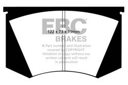 EBC Brakes - EBC Brakes DP4223R Yellowstuff Street & Track Brake Pads - Image 1