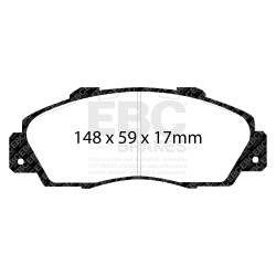EBC Brakes - EBC Brakes DP5872NDX Bluestuff NDX Full Race Brake Pads - Image 3