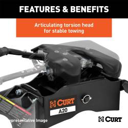 CURT - CURT 16669 A20 Sliding 5th Wheel Hitch 20K 16-19 Silverado/Sierra 2500HD/3500 - Image 3