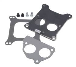 Trans-Dapt Performance - Trans-Dapt 2202 Carb To TBI Adapter SB Chevy Holley 4BBL Manifold Front Mount - Image 1
