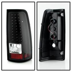 Spyder Auto - xTune Auto 5008817 Black/Clear LED Tail Lights for 99-02 Silverado/Sierra - Image 2